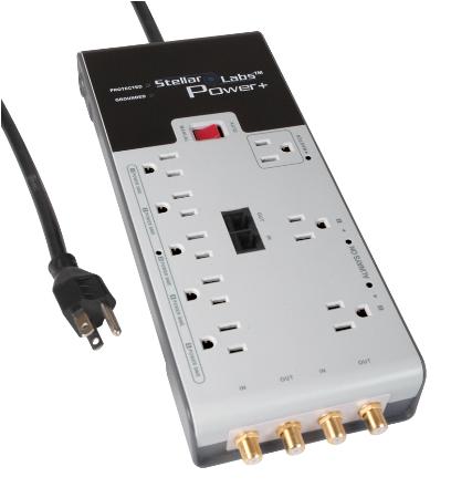 Stellar Labs 8 Outlet Smart Surge Protector 2160 Joules