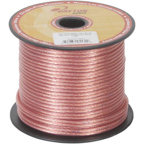 Dayton SKRL-16-100 16 AWG OFC Speaker Wire 100 ft.