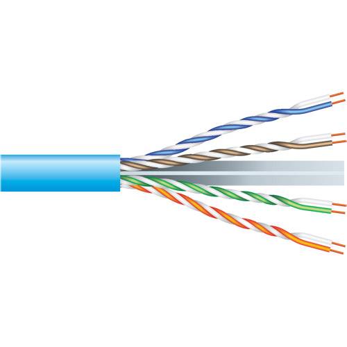 Dayton 1066Y Cat 6 CMR Solid Cond 500 MHz Blue 500 ft.