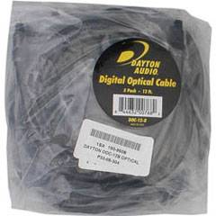 Dayton ODC-12B Optical Digital Cable 12 ft. Bulk 5 Pcs.