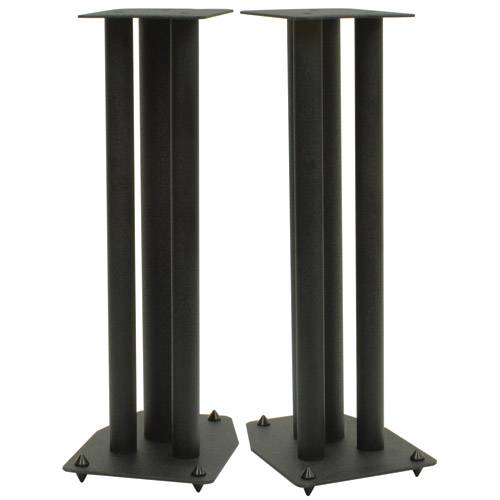 Dayton SSMB24 24" Speaker Stand Pair Square Steel Base