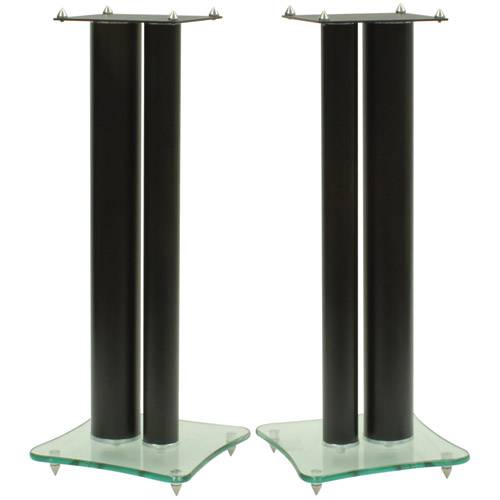 Dayton SSGS24 24" Speaker Stand Pair Square Glass Base