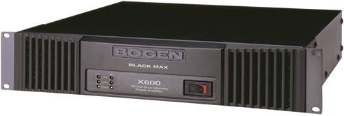 Bogen X600 Black Max Dual 70V Power Amplifier 600W x 2