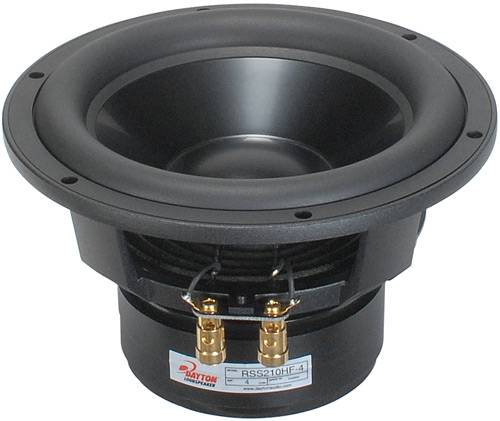 Dayton RSS210HF-4 8" Reference HF Subwoofer 4 Ohm