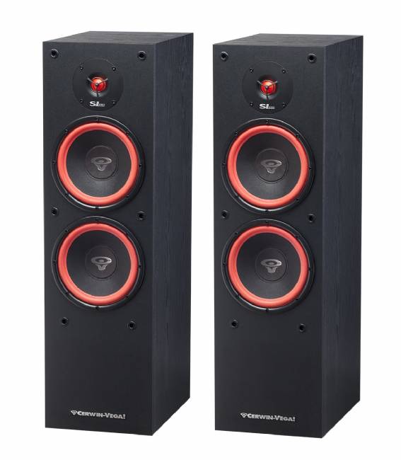 Cerwin-Vega SL-28 Dual 8" 2-Way Floor Speaker, 300 Watts - Pair