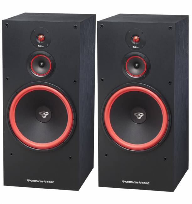 Cerwin-Vega SL-15 15" 3-Way Floor Tower Speaker, 400 Watts - Pair